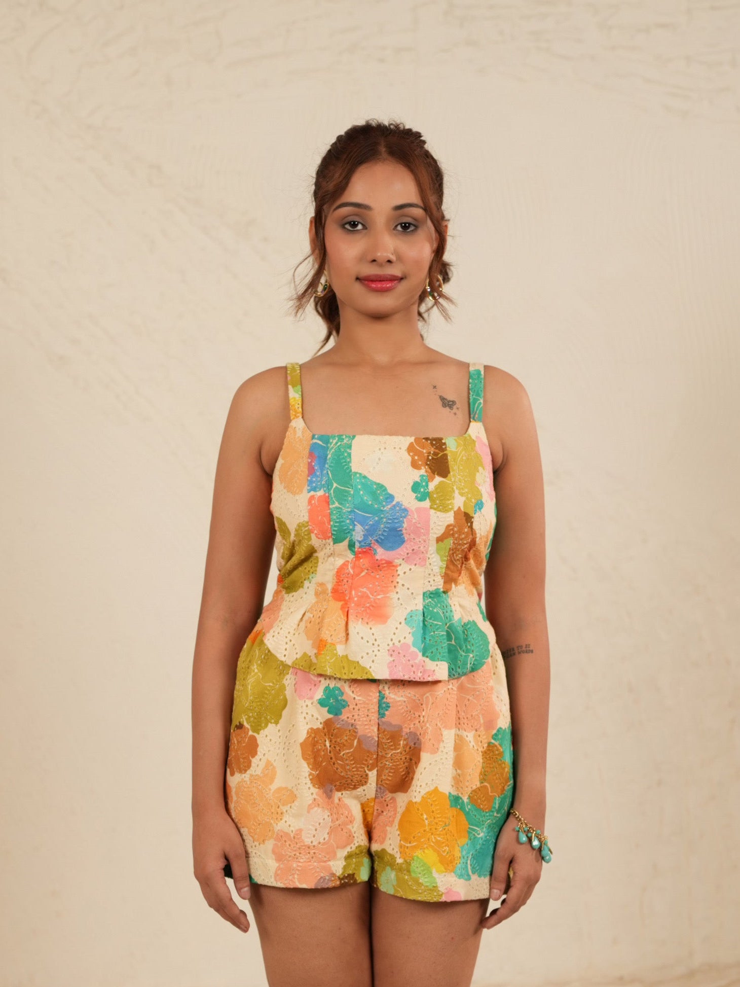 Bloom Pop Pleated Top